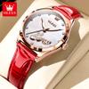 OLEVS Brand Watch Belt 520 Literally Diamond-Encrusted Scale Luminous Waterproof Ladies Quartz Watch 5581