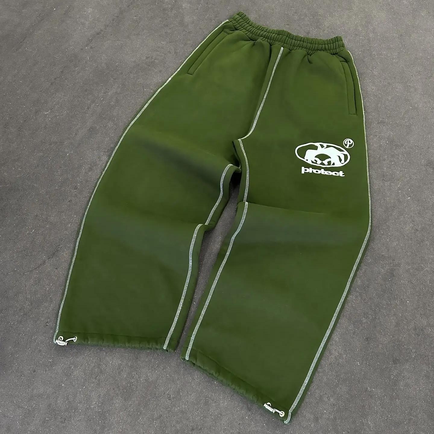 

Модные спортивные штаны свободного кроя с вышивкой букв, мужские и женские, Y2K, Харадзюку, хип-хоп, готика, повседневные штаны-джокер 4XL