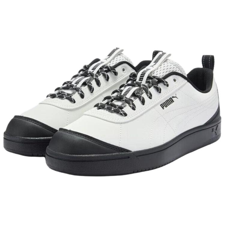Puma Grounded Versatile Comfortable Low-Top Sneakers Unisex sneakers White Black 408705-01