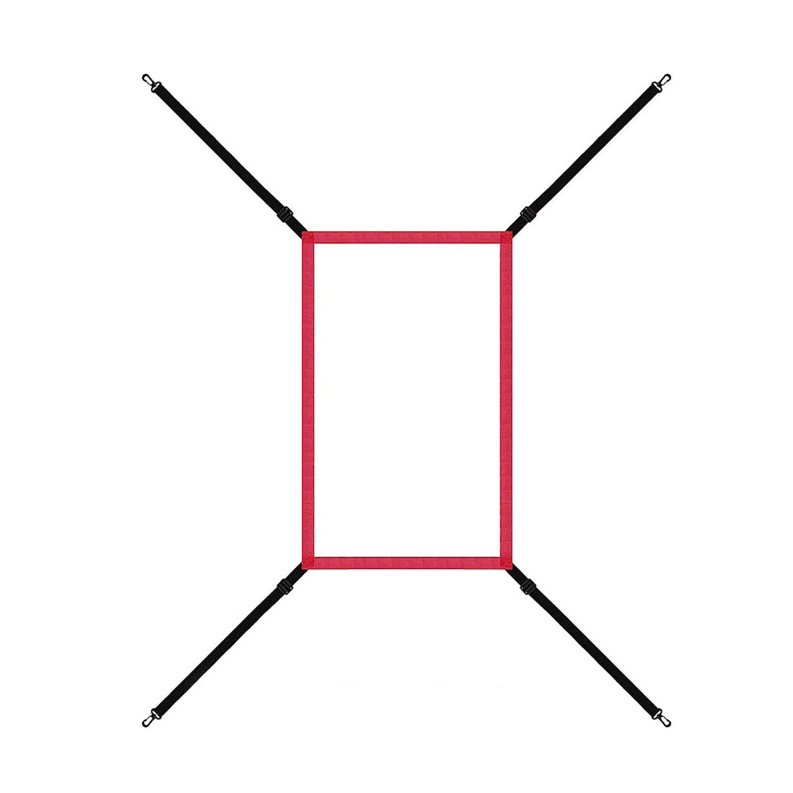 Adjustable Strikes Zone Targets Baseball Softball Net, Pitching Targets Practice Accuracy Training Throwing for Hitting красный