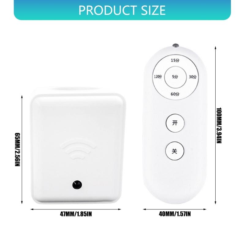 Wireless Remote Controlled E27 Light Socket Timer Switches 5 Programmable Setting for Energy Efficient Lighting UK Plug