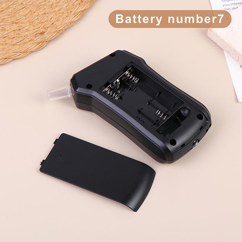 Digital Lcd Breath Alcohol Tester Portable Breathalyzer Detector For Drunk Driving Test With 5 Replaceable Mouthpieces