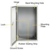 NEMA Steel Enclosure, 20 X 12 X 10'' NEMA 4X Steel Electrical Box, IP66 Waterproof & Dustproof, Outdoor/Indoor Electrical Junction Box, with Mounting