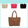 Stylish Large Checkered Tote Bag For Women In Black White Pink And Khaki Colors