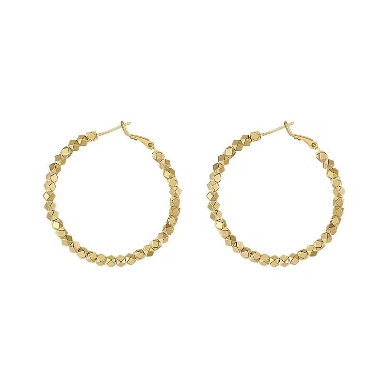 Boucles d'oreilles créoles argentées uniques pour femmes haut de gamme 2022