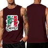 Men Sleeveless Tank Top Soccer Player Graphic Print Athletic Sportswear Casual Summer Shirt for Outdoor Activities Gym Training