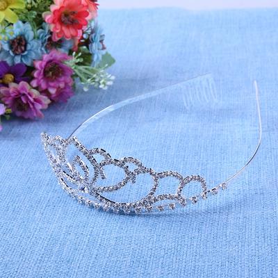 Silver Bride Headdress Rhinestone Hair Crown Crystal Wedding Accessories