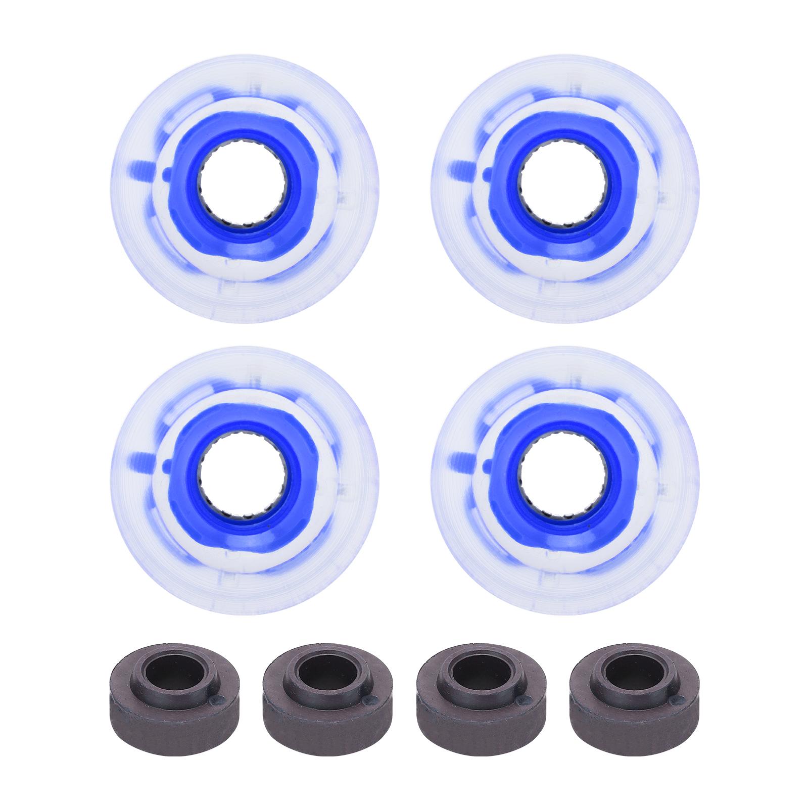 78A 60x45mm HighElastic Skateboard Flash Wheel PU Filling for Longboard Cruiser Board Blue
