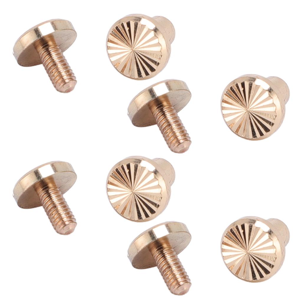 40Pcs 8 X 6mm Book Blinding Screw Rivet Zinc Alloy Secure Fixation Leather Binding Posts Bolts Nail for Belt Handbag