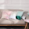 Fashion Long Furs Sequins Patchworks Decorative Cushions Cover Bling Embroidered Square Pillow Cover Cushions Case