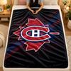 Flannel BlanketMontreal Canadiens Warm Soft Throw Blanket for Indoor Sofa Bed Living Room Use