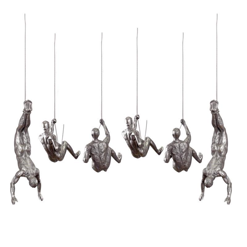 Retro Industrial Rock Climbing Wall Art for Living Room