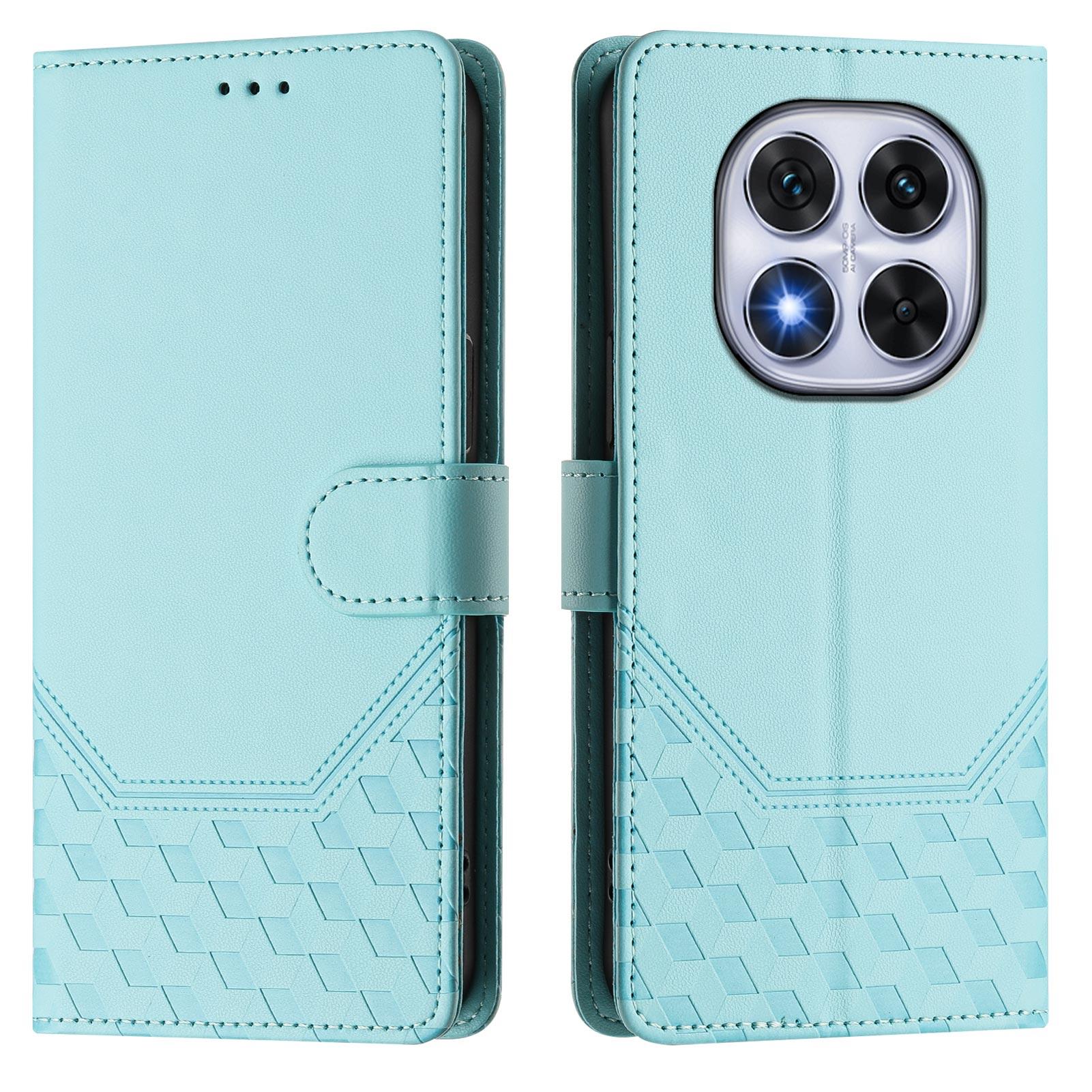 

Кожаный чехол-кошелек, прочный держатель для карт с блокировкой RFID, противоударный защитный чехол-книжка с подставкой для Redmi Note14/K80 14C 14R K70E K70/Note13/Note10 RedMi 14C 4G/14R 5G China мятный зеленый