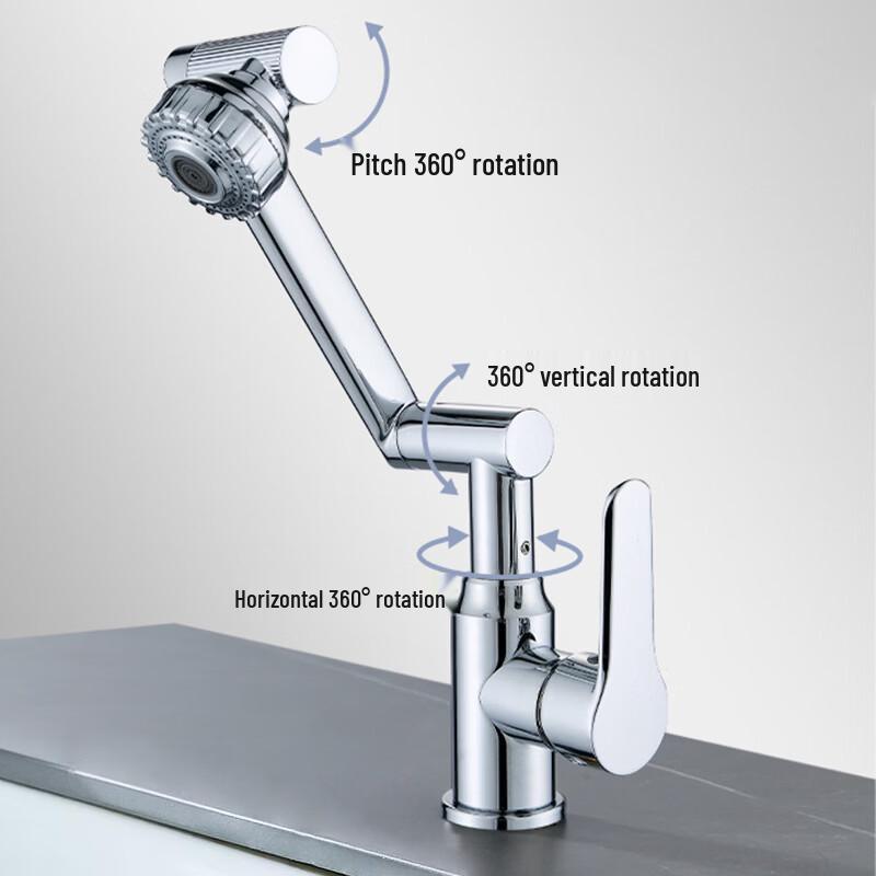Weimusi Rotatable Stainless Steel Robot Basin Faucet