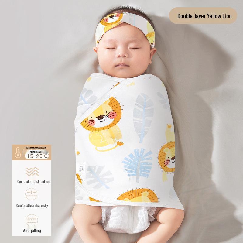 

Спальный мешок для новорожденных против испуга: Легкое пеленальное одеяло для весны/лета. 35x80cm