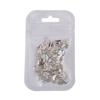 Yousheng 100Pcs/Bag Nail Rhinestone Flat Back Diverse Styles Easy Paste Shining Nail Decoration Faux Crystal Irregular Shape Nail Art Charm Craft