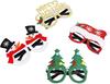 Christmas Glasses Glitter Holiday Party Glasses Frames Christmas Decoration Accessories Costume Eyeglasses for Christmas Parties (One Size Fits All)