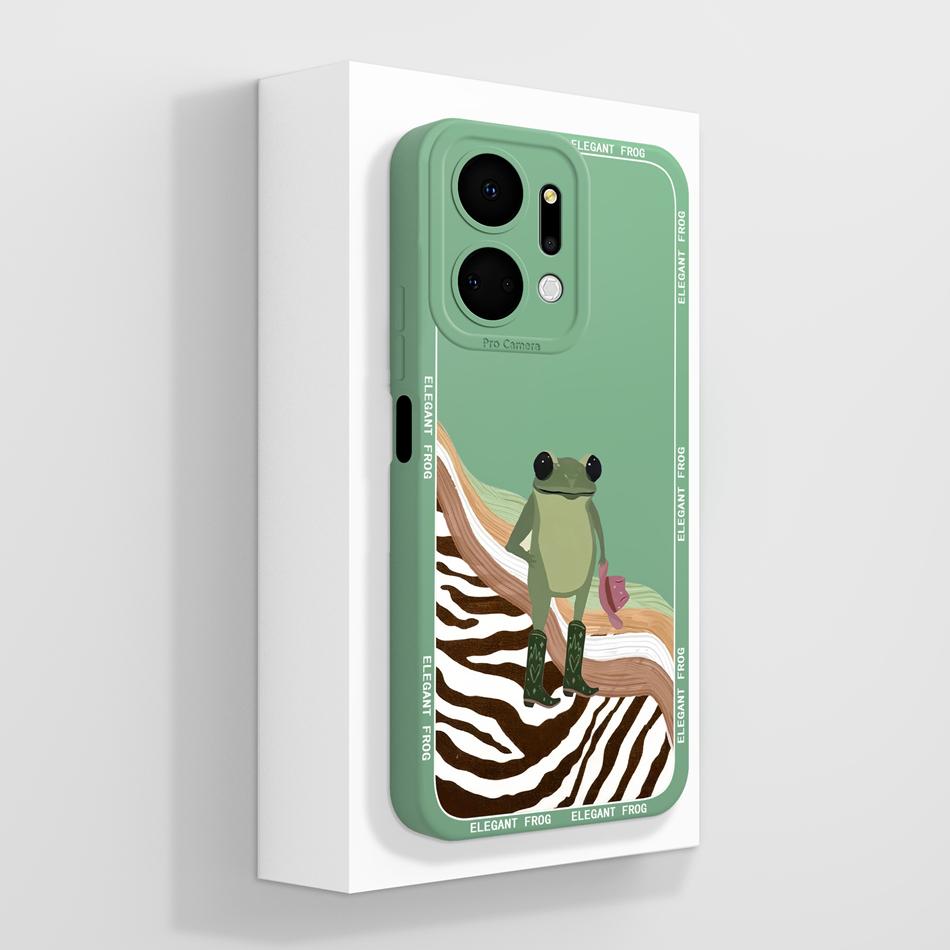 Für Honor X7 X7A X7C X7D X70 Hülle Anime Faule Katze Funda Für Honor X 7 Weiche Flüssigsilikon Handy-Rückseite Vollschutzhülle