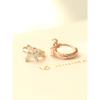 14K Mini Cubic Butterfly One-Touch Ring Piercing Earrings
