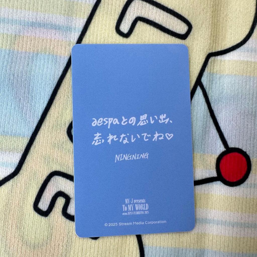 [USED] aespa 6000 yen bonus fan meeting NinNin venue limited trading card