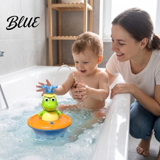 Kids Swimming Pool Accessories Cute Crocodile Bath Toy Light Up Fountain Bathtub Rotating LED Water Spray Toddler Sensory Play Toy for Toddlers