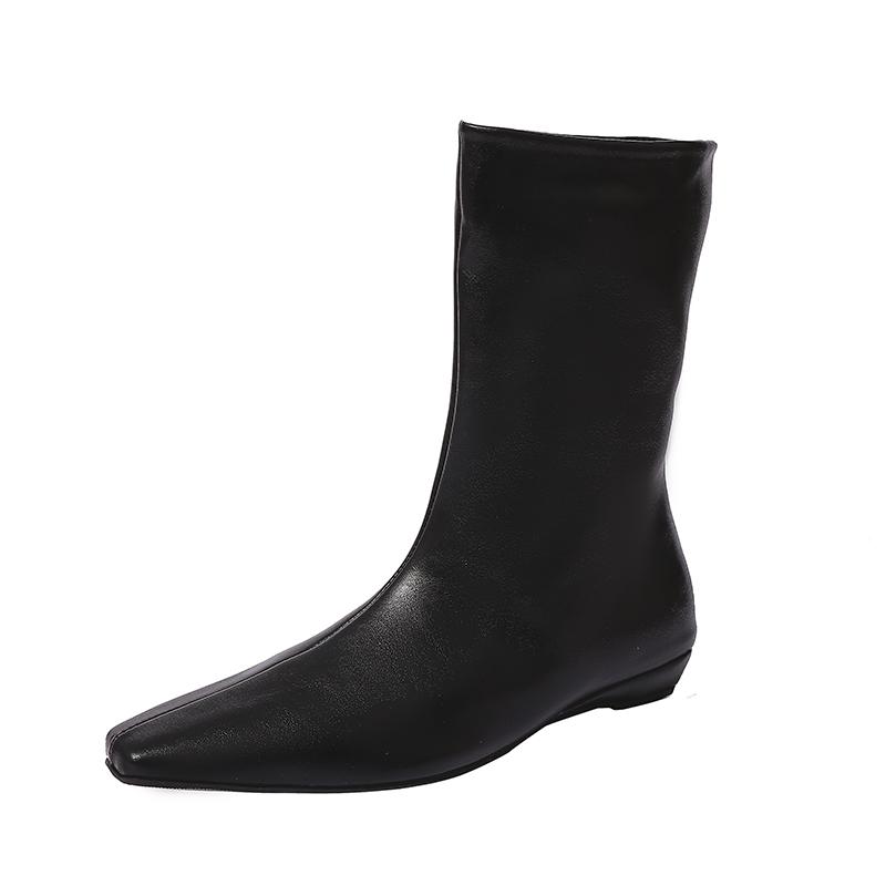 2026 Trend Designer Retro Stilettos Women s Modern Boots New Autumn and Winter Pointed Over-the-knee Slim Shoes Zapatos De Mujer 35 2750₽