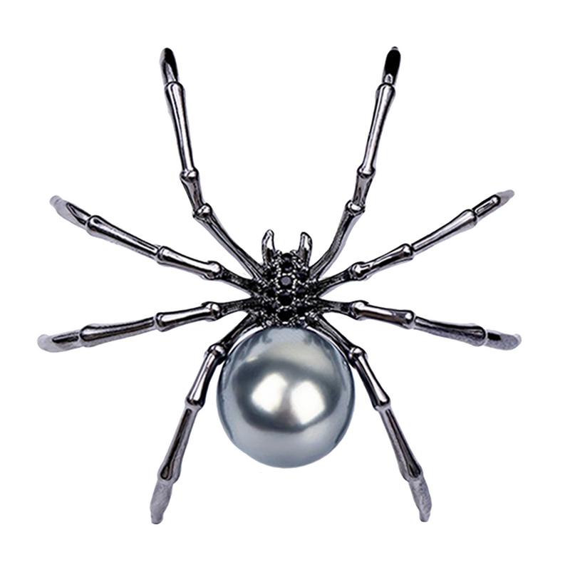 Mode Einfach Übertrieben Spinne Kreative Broschen für Männer Frauen Persönlichkeit Party Festival Unisex Accessoires Anstecknadel Brosche Geschenk