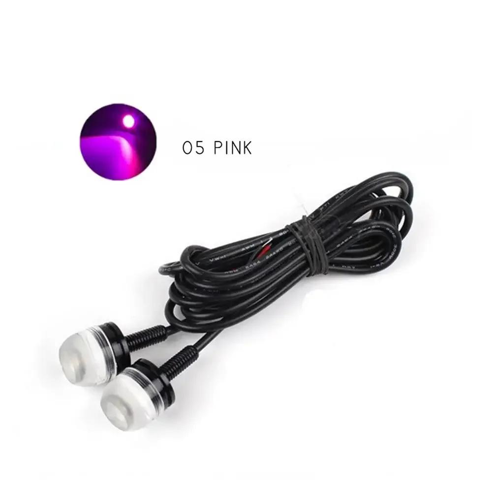 2Pcs Motorcycle LED Screw Bolt Tail License Plate Light SMD Amber Eagle Eye 3SMD 5630 LED Car DRL Daytime Running Driving Signal