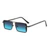 New European and American retro fashion small square metal sunglasses men's advanced sense of wearing sunglasses women