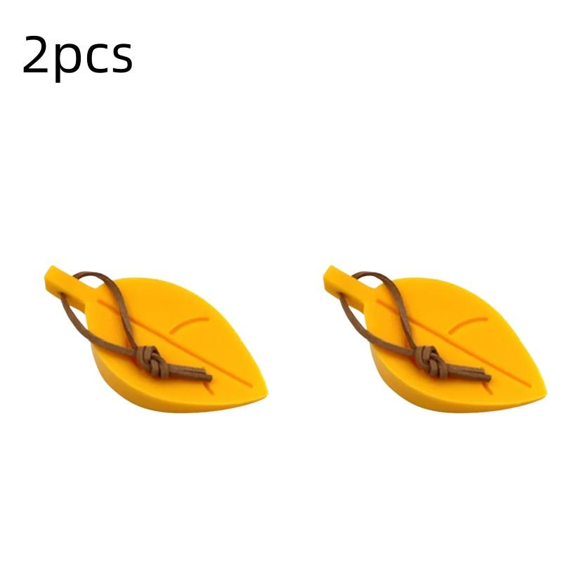 Leaves Shape Silicone Rubber Door Stop Stoppers Door Block Children Anti-Folder Hand Hotel Security Door Card Hanging