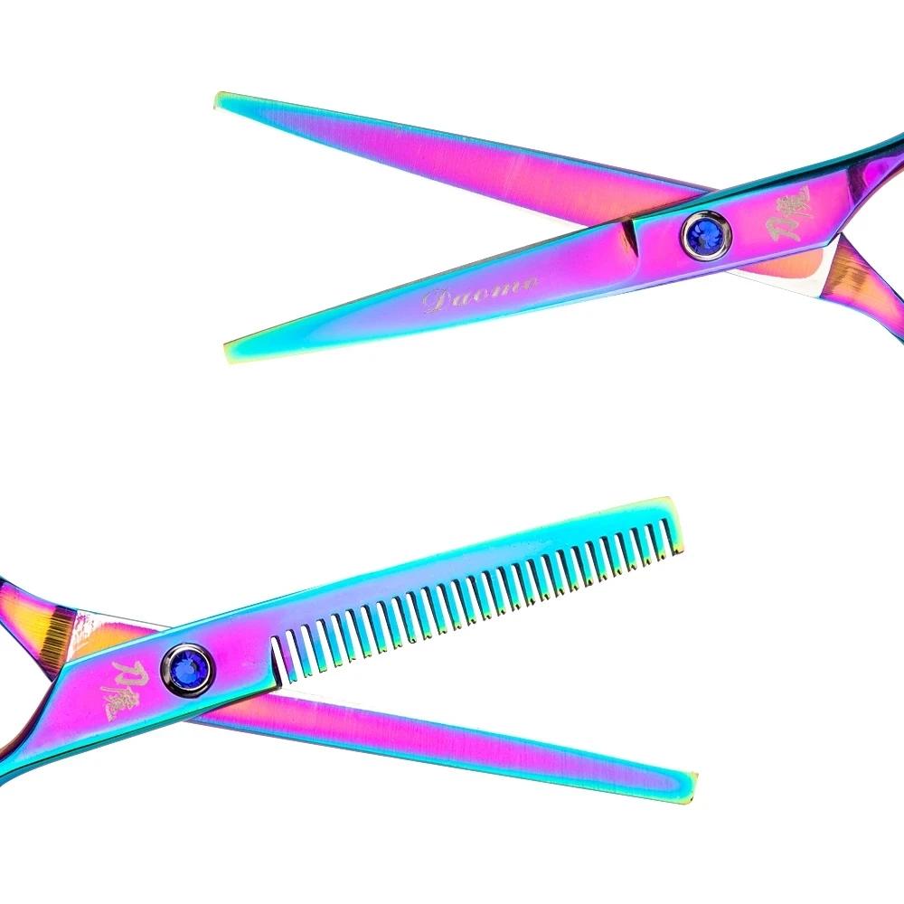 Fnlune Professional 6.0 Inch Hairdressing Scissors Hairdressing Scissors Thin Shear Flat Shears Hairdressing Salon Hairstylist
