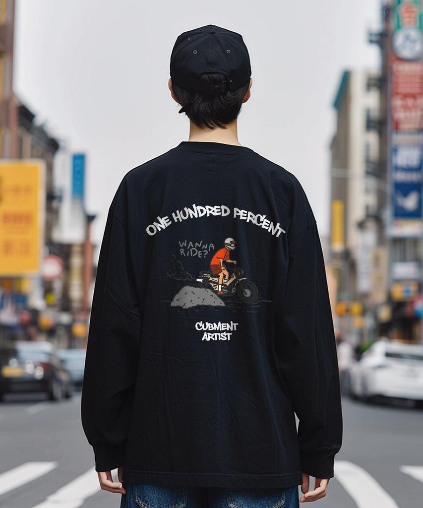 OHP Ohp X Cubment Bwannaride No.2 Crew Neck Long Sleeve T-Shirt