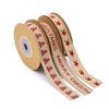 Weihnachtsband aus Baumwolle und Leinen, 1,5 cm, DIY-Zubehör, Band für Weihnachtsgeschenkverpackungen, 4,5 m