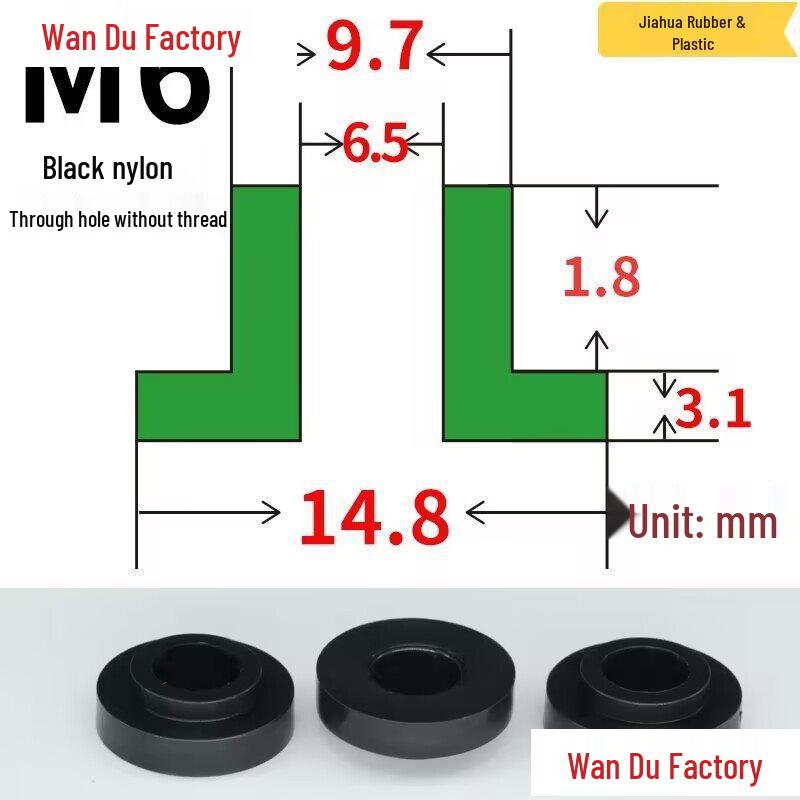T-Shaped Nylon Insulating Bushing Spacer for M3-M35 Threads