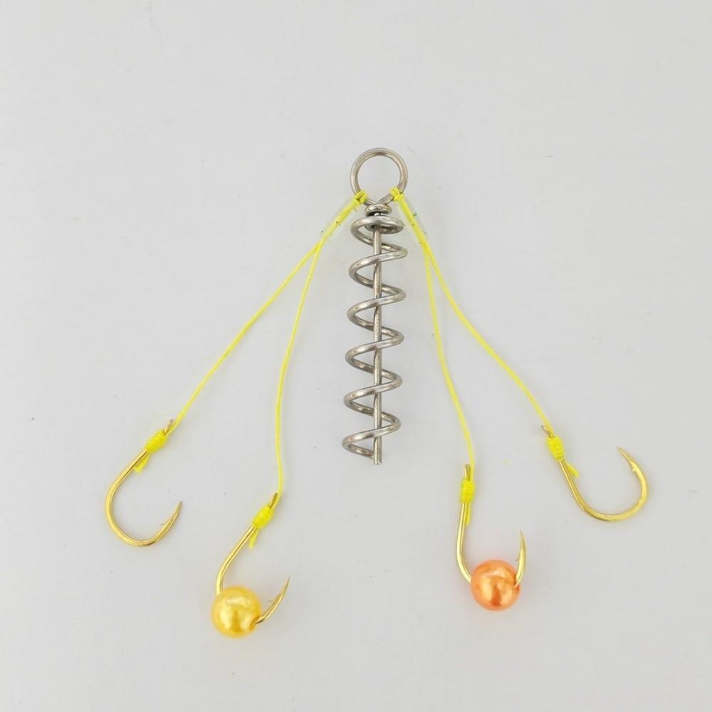 7pcs Set Anti Winding Springs Fishing Tackle Explosion Design Lure Trap Hooks  Fishing Bait