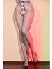 Sexy Oil Shiny Glossy Pantyhose Bowknot Hollow Out Tights Exotic Open Crotch Women's Allure Vintage Pantyhose Nighwear Shaper