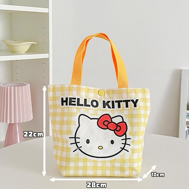 Adorable Kitty Canvas Tote Bag - Perfect for Students and Women