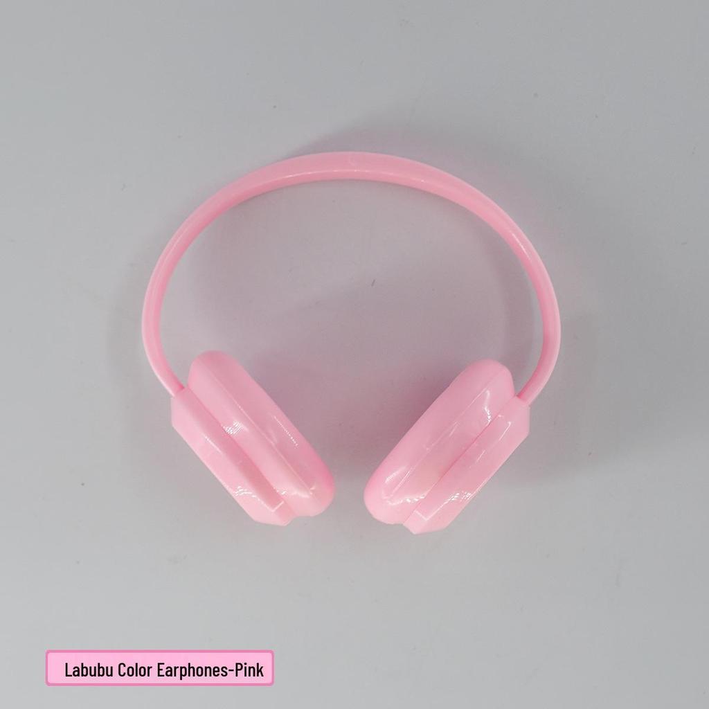 Labubu Macaron Headset Figurine Earphone Accessories & Dress-Up Photo Props