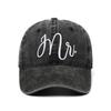 2024 Retro Embroidered Mr. and Mrs. Distressed Baseball Cap - Hip Hop Dad Hat