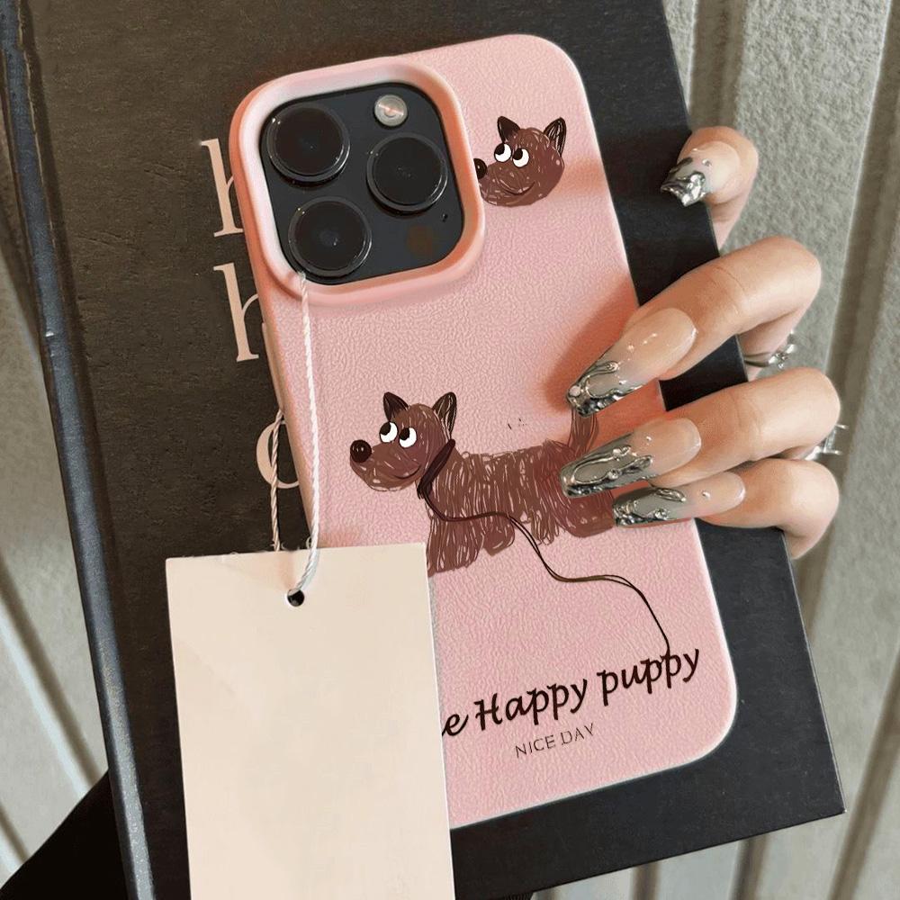 Luxury Soft Leather Phone Case For iPhone 16 Pro Max  Funda iPhone 15 13 11 14 Plus 12 16promax 15promax 13promax Cartoon Covers