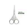 Stainless Steel Curved Nose Hair Scissors for Men & Women, also Perfect for Eyelash and Eyebrow Trimming.