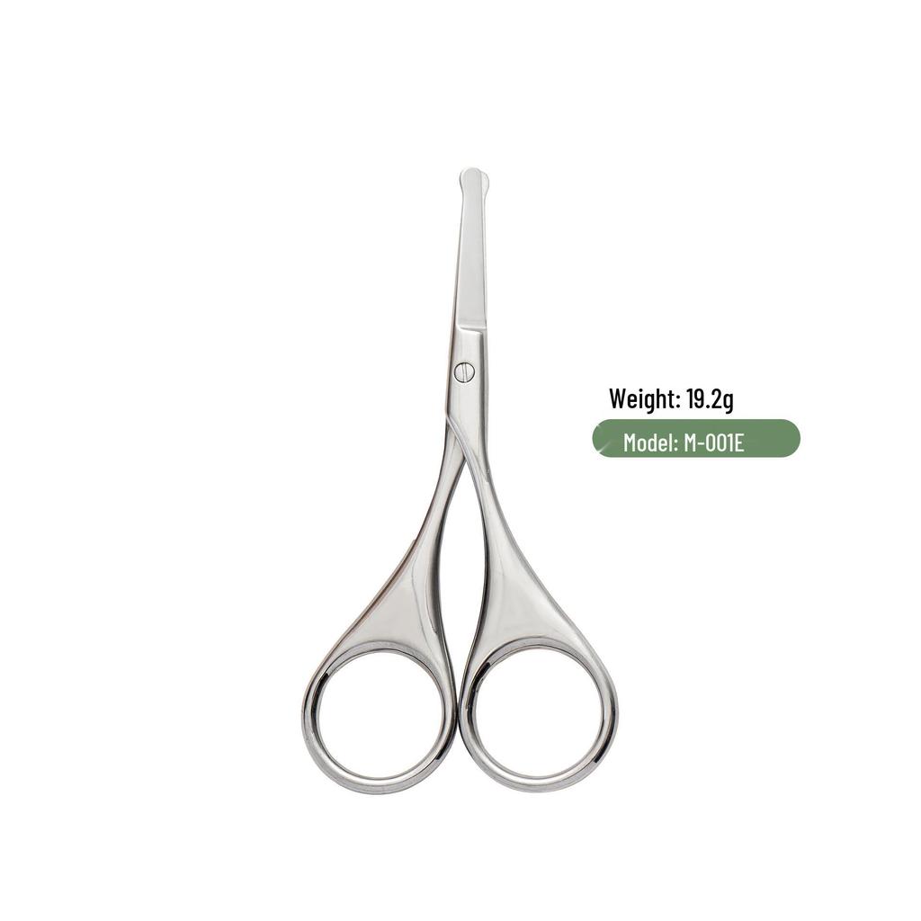 Stainless Steel Curved Nose Hair Scissors for Men & Women, also Perfect for Eyelash and Eyebrow Trimming.