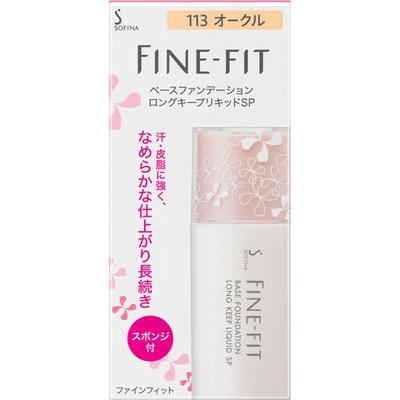 Finefit Sofina Finefit Base Foundation Long Keep Liquid Sp 113 Ochre 26ml