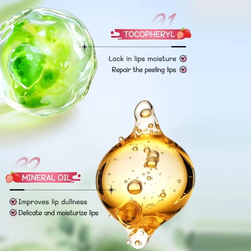 Long Lasting Nourishing Lipbalm Strawberry Warm Changing Water Lipstick Moisturizing Warm Changing Lipstick Korean Lip Care