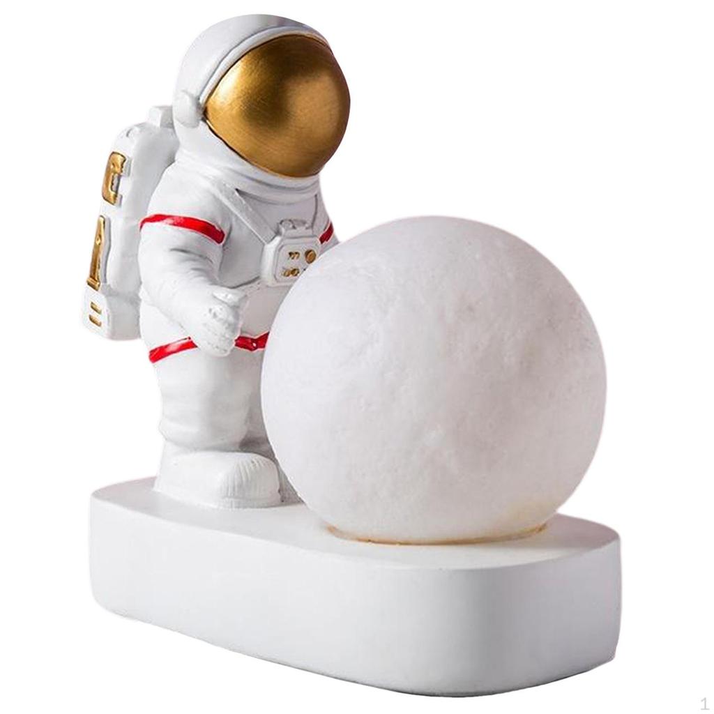 Light Lamp-led Battery Night Toddles Spaceman Statue