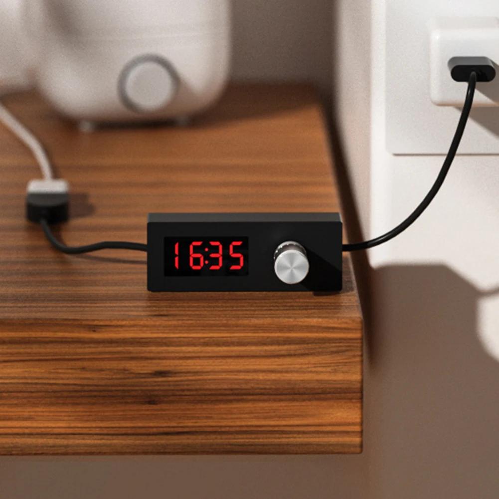 USB Timer Power Off Switch with Adjustable Countdown Settings for Home Use Compact Design with Digital Display