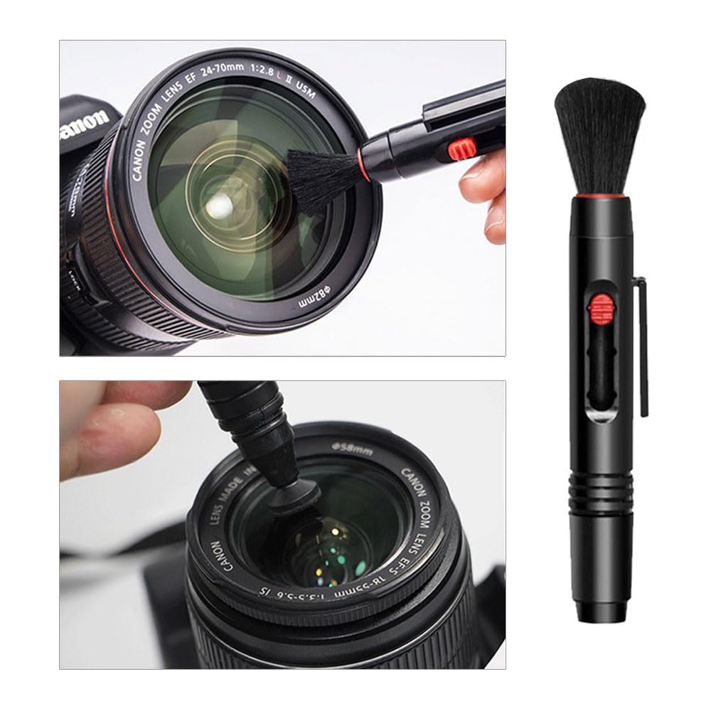 Samcos Camera Cleaning Lens Cleaner for SLR Easy Cleaning and Set with Cleaning Spray Cleaning Cleaning Air and Dust Brush for Cleaning Digital Cell
