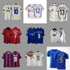 Maglia da Calcio Retro Uomo Donna Manica Corta Maglietta da Calcio Vintage Uniforme Squadra Nazionale Club Abbigliamento Sportivo