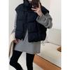 Cotton Vest Women's Autumn and Winter New Loose Short Stand-up Collar Down Cotton Vest Vest Vest Trendy