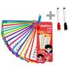 15Pcs/set Math Addition Subtraction Multiplication Division Card Reusable Practice Card for Kids Learning Early Education Toy